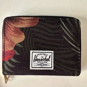 Herschel Floral Black Wallet